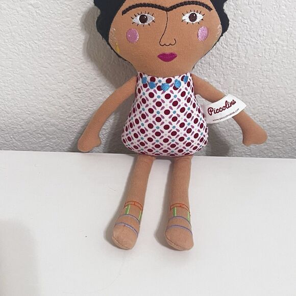 Piccolina Trailblazer Frida Kahlo Artist Plush Doll - MISSING CLOTHES - Picture 4 of 12